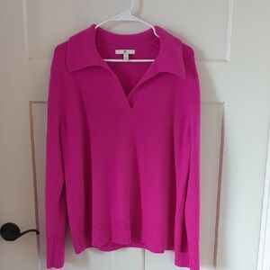 Banana Republic Vibrant Pink Cashmere Sweater